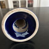 pair of ceramic candlesticks 1980