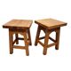 Dutch pine wood Stools, 1990s, Vintage