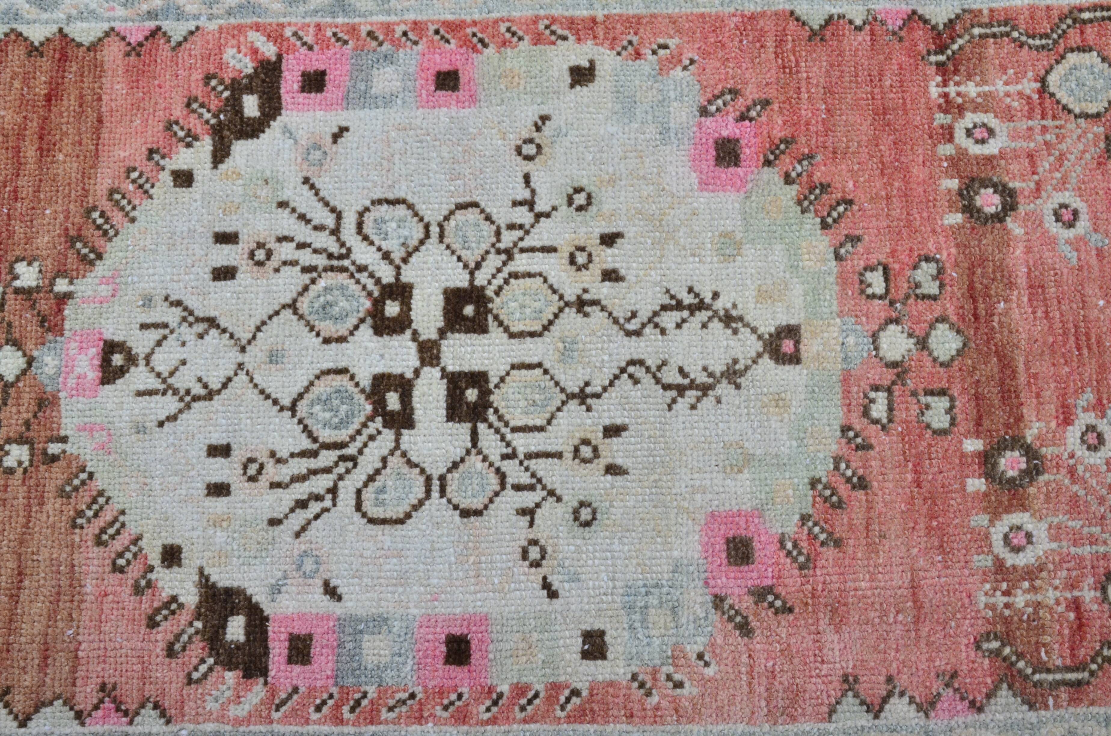 Turkish Oushak handmade rug sku 3555