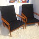 Pair of scandinavian armchairs of the years 60