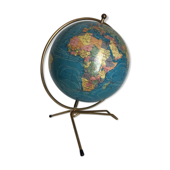 Globe terrestre tripode Taride vintage 1976