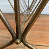 Glass and gilded brass magazine holder