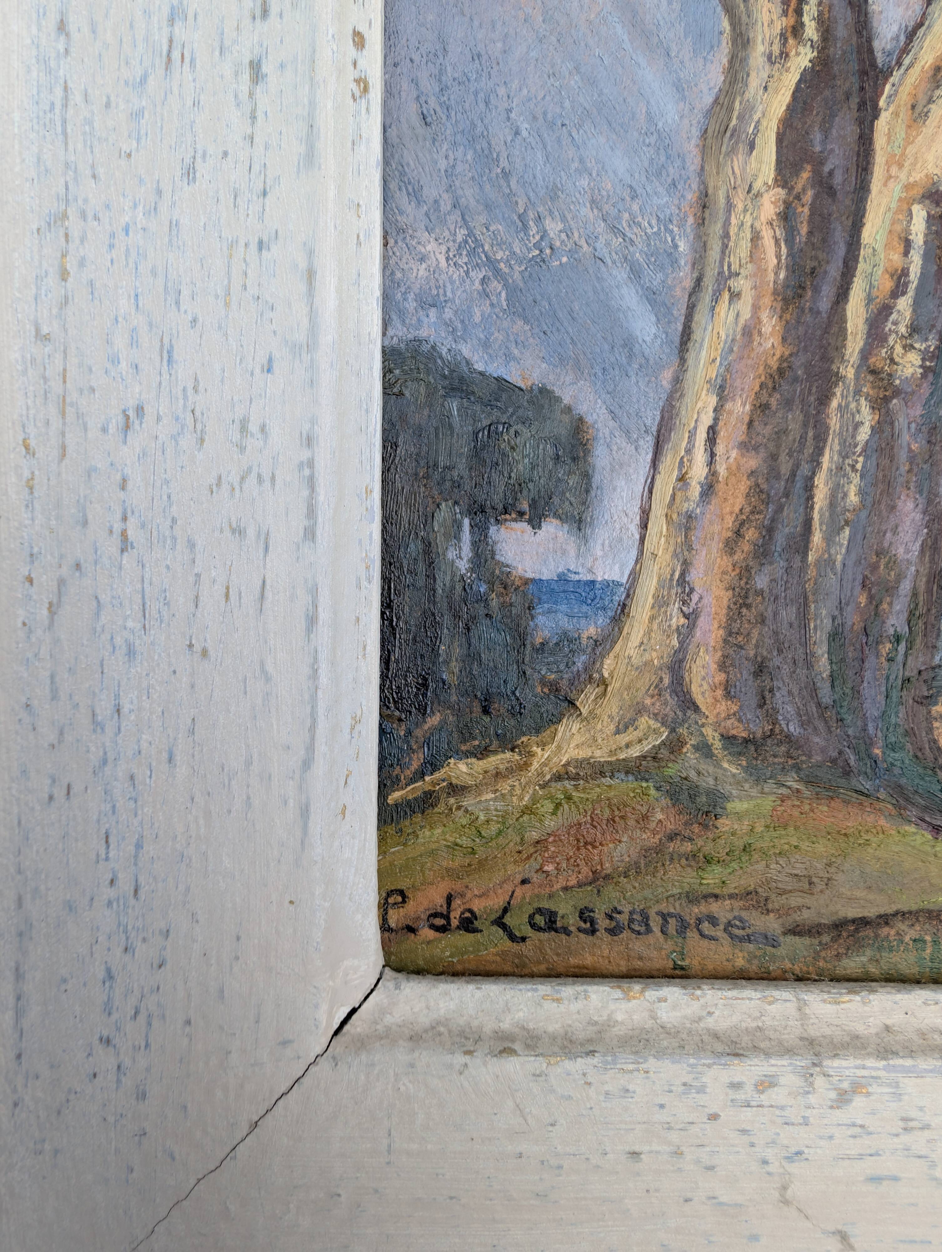 Huile sur panneau Paul de Lassence