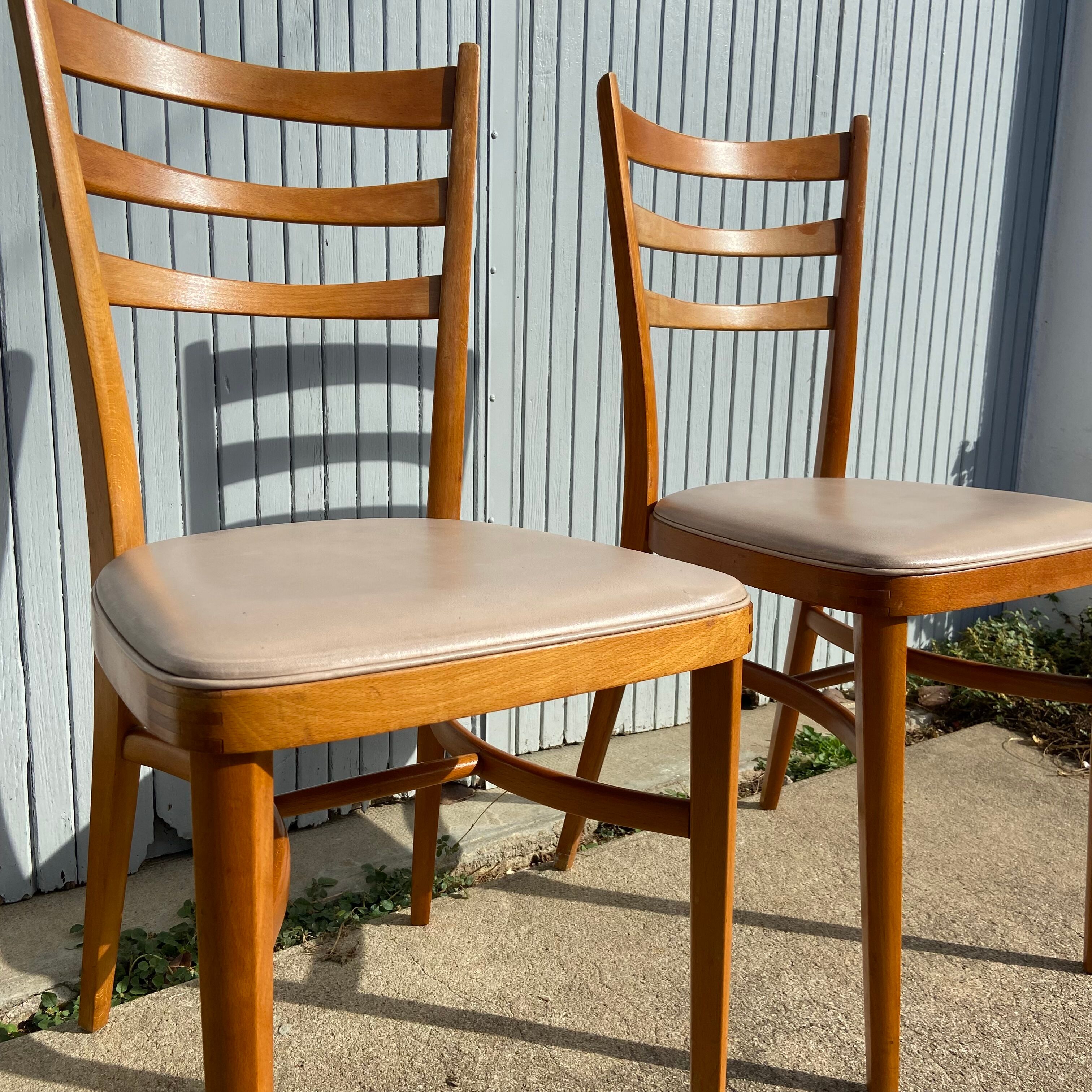 Pair of vintage bistro chairs
