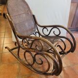 Rocking chair bambou