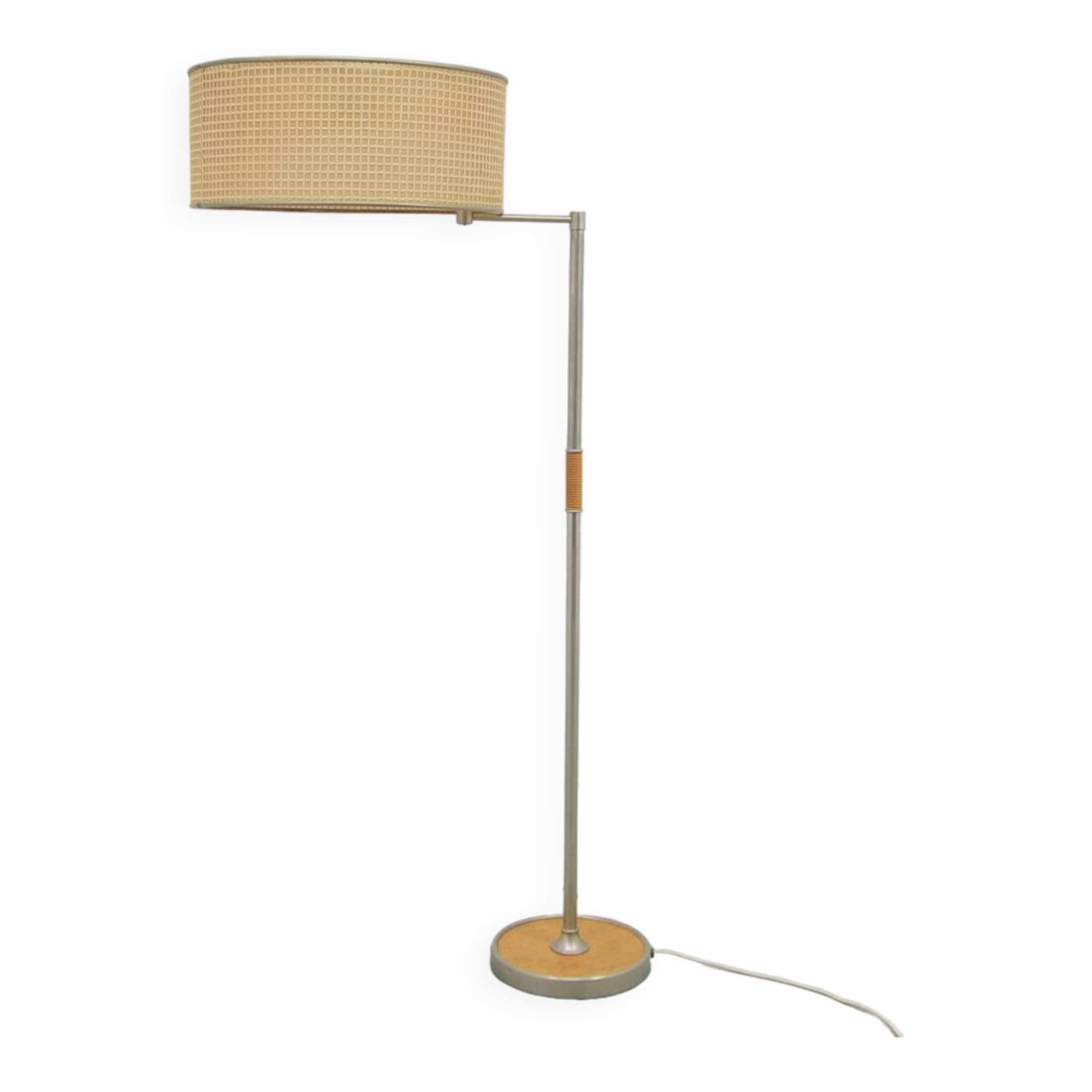 vintage floor lamp large round shade