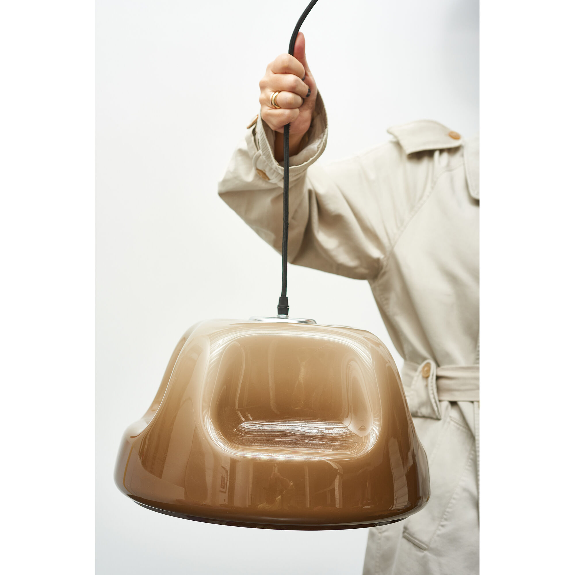 Space age plastic ceiling light