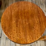 Pair of high stools / bar varnished wood 60-70s