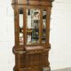 Napoleon III wardrobe in walnut, late 19th century, 3 mirrors, marble.
