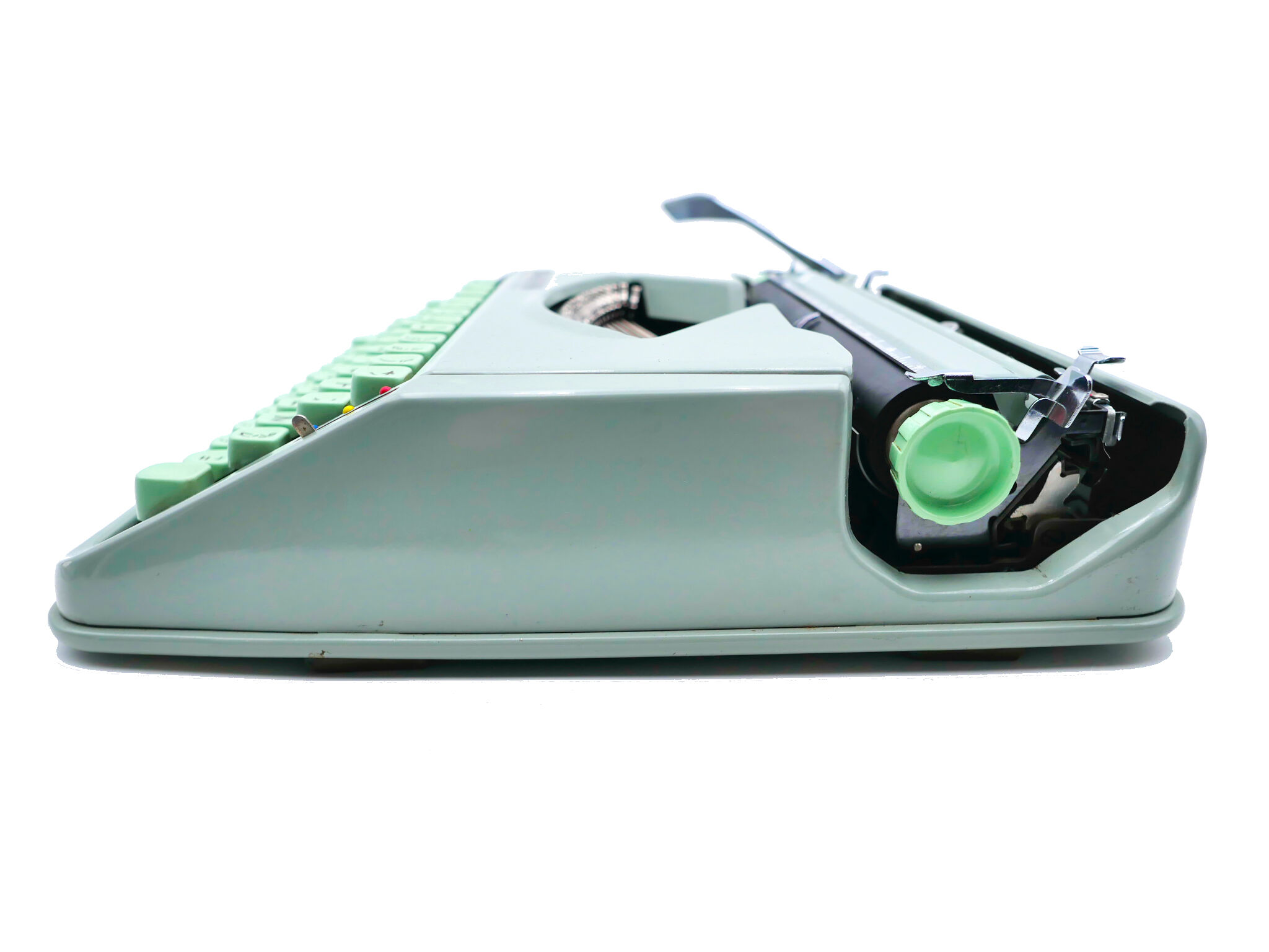 Green lime leaf typewriter hermes