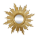 Deknudt Sunburst Sun Mirror Gilded Wood Sixties 69cm