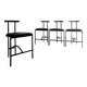 4 chaises Tokyo , design Rodney Kinsman 1985