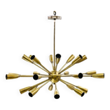 Beautiful Handcrafted Mid Century Sputnik Chandelier |Raw Brass Ceiling Lights|24Arms Modern Fixture