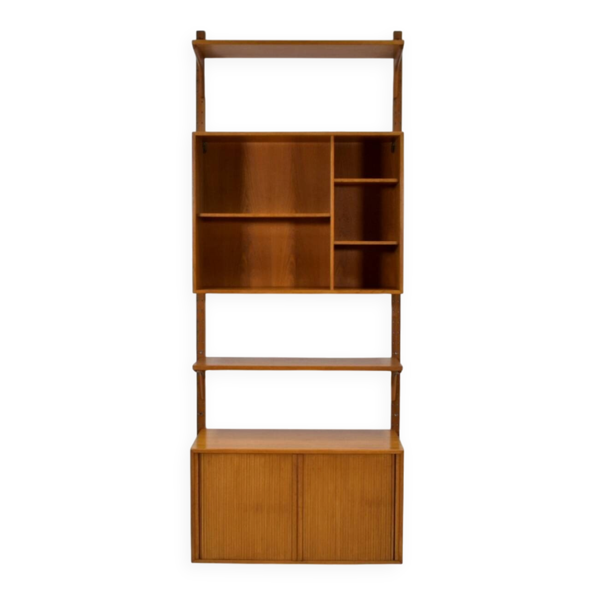 Teak modular shelving unit by HG Furniture 1960s Danish Vintage