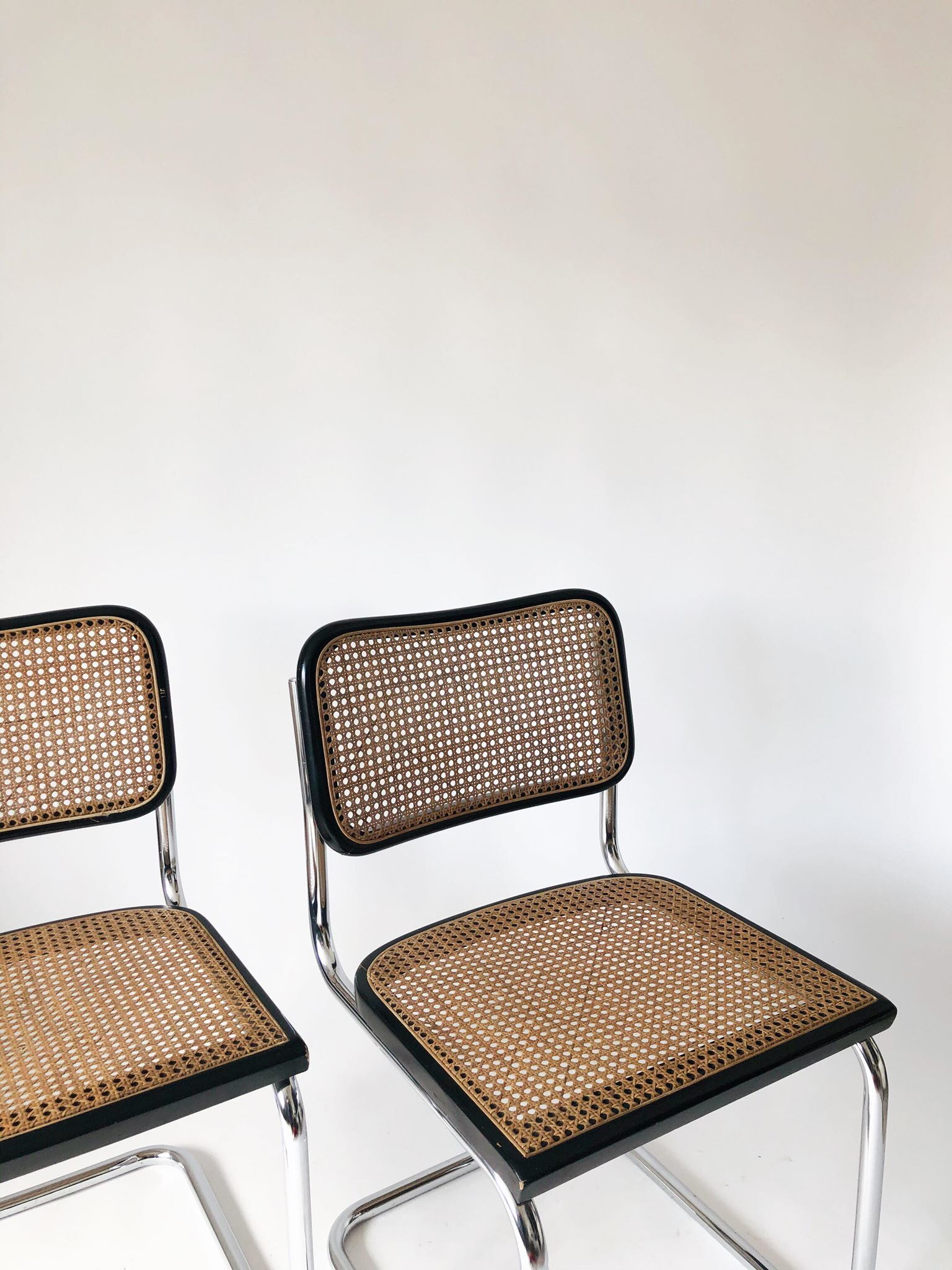 Pair chairs Cesca B32 by Marcel Breuer
