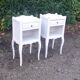 Paires de chevets 1 tiroir 1 niche blanc