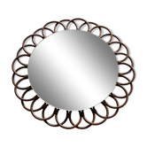 Vintage rattan mirror 54cm