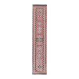 Vintage Turkish rug from Oushak, hand-woven74x358 cm