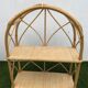 Pair of rattan and bamboo shelves or wall-bookcases, 1970