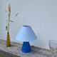 Lampe en verre bleu 1990