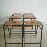 Lot of 6 laboratory stools