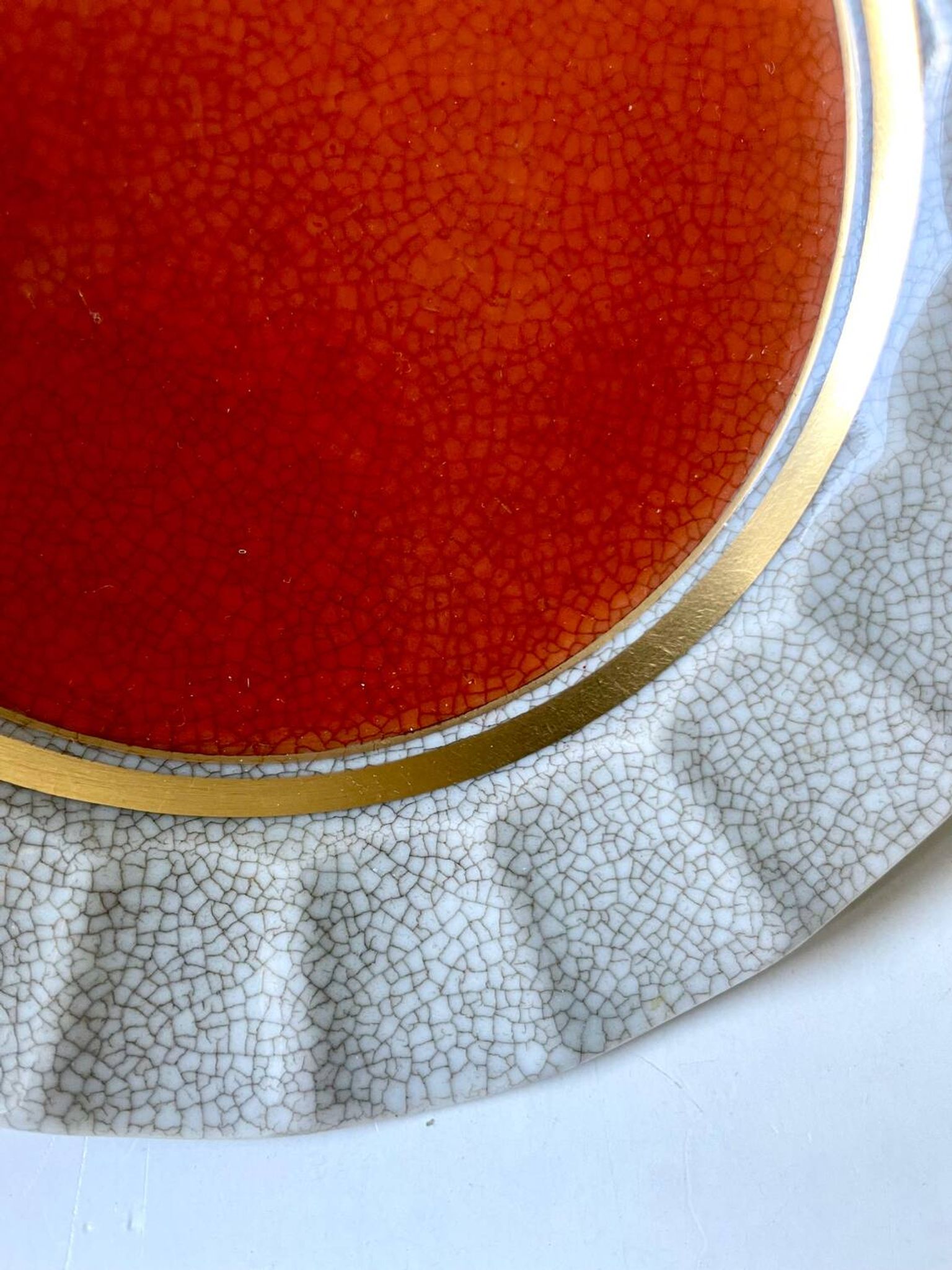 Vide poche en porcelaine craquelée Royal Copenhagen par Thorkild Olsen