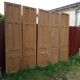 Lot de 5 anciennes boiseries en pin ou portes de séparation