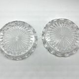 Pair of crystal bowls signed Baccarat – Diameter 13 cm