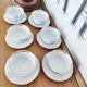 6 tasses et soucoupes à thé