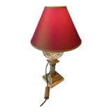 Crystal lamp and green marble