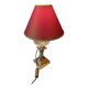 Crystal lamp and green marble