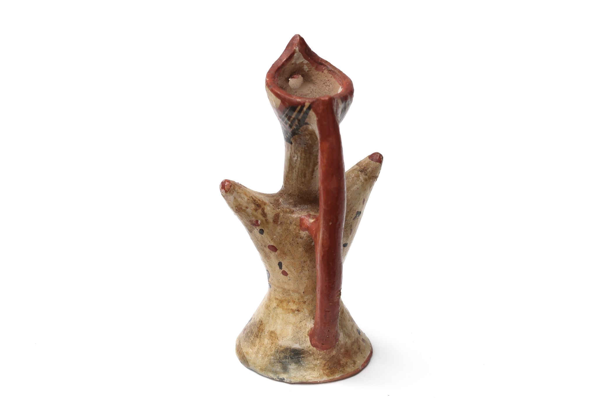 Berber Kabyle pottery with terracotta handle, 70s