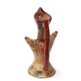Berber Kabyle pottery with terracotta handle, 70s