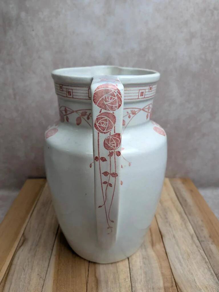 Old ironstone jug from Creil and Montereau, Rosen model.