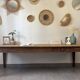 Authentic vintage farmhouse table from the 1950s in solid oak.