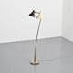 Double-arm adjustable reading floor lamp by J.J.M. Hoogervorst, Anvia, circa 1950.