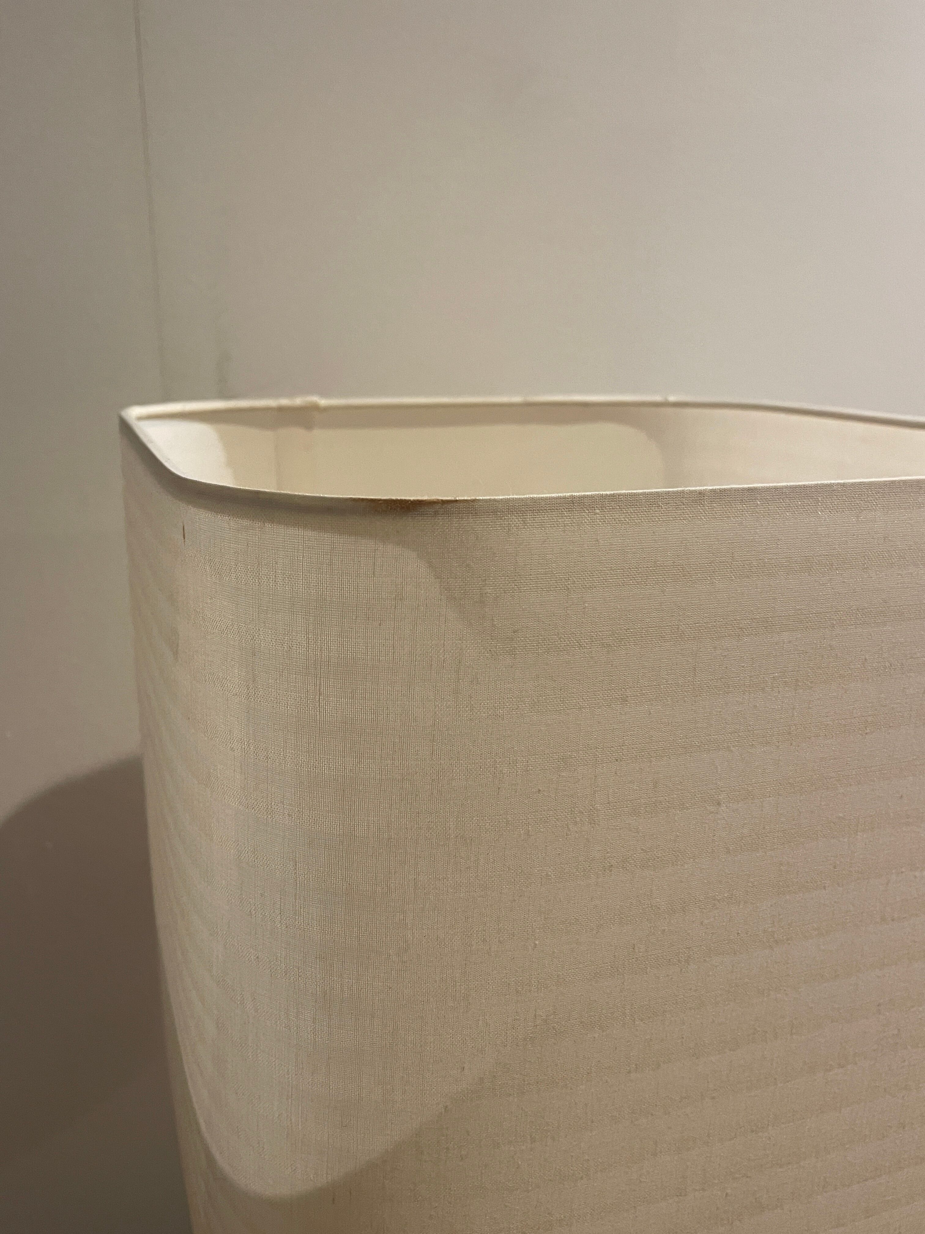 Pair of white and green marble lamps, 1970's