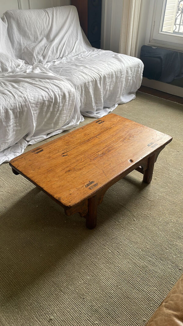Table basse ancienne de Chine fin 19e.