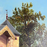 Oil on canvas the house