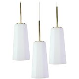 Opaline Glass Pendant by Limburg, Germany, 1970s