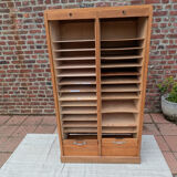 Curtain-top filing cabinet