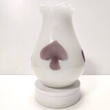 Vase vintage en verre de Murano blanc attr. à Dino Martens pour Aureliano Toso