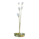 Vintage lamp with 5 branches in gilded brass and opaline – Stilnovo spirit / But