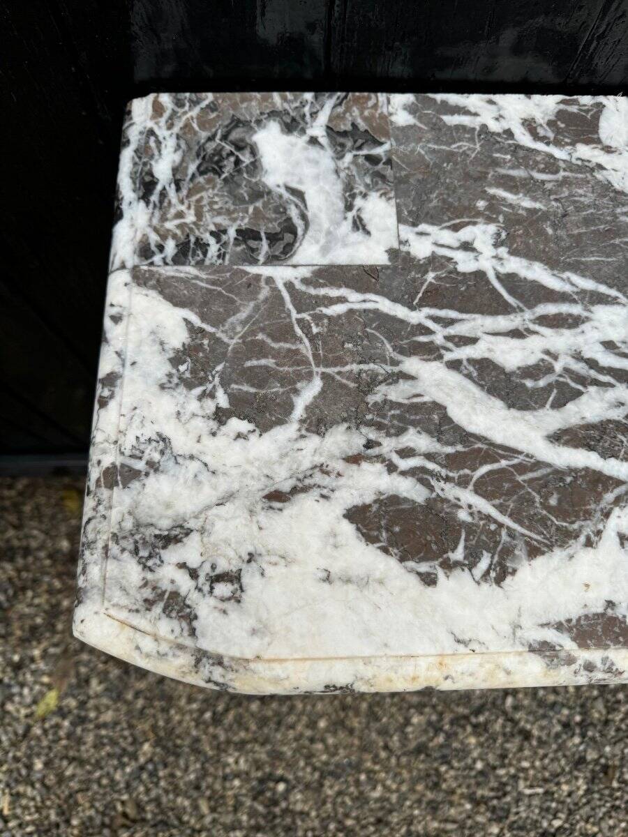 Regency Fireplace in Grey Ardennes Marble, 18th Century