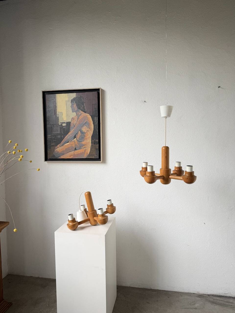 Paire de suspensions Ikea en pin 1980