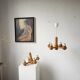 Paire de suspensions Ikea en pin 1980
