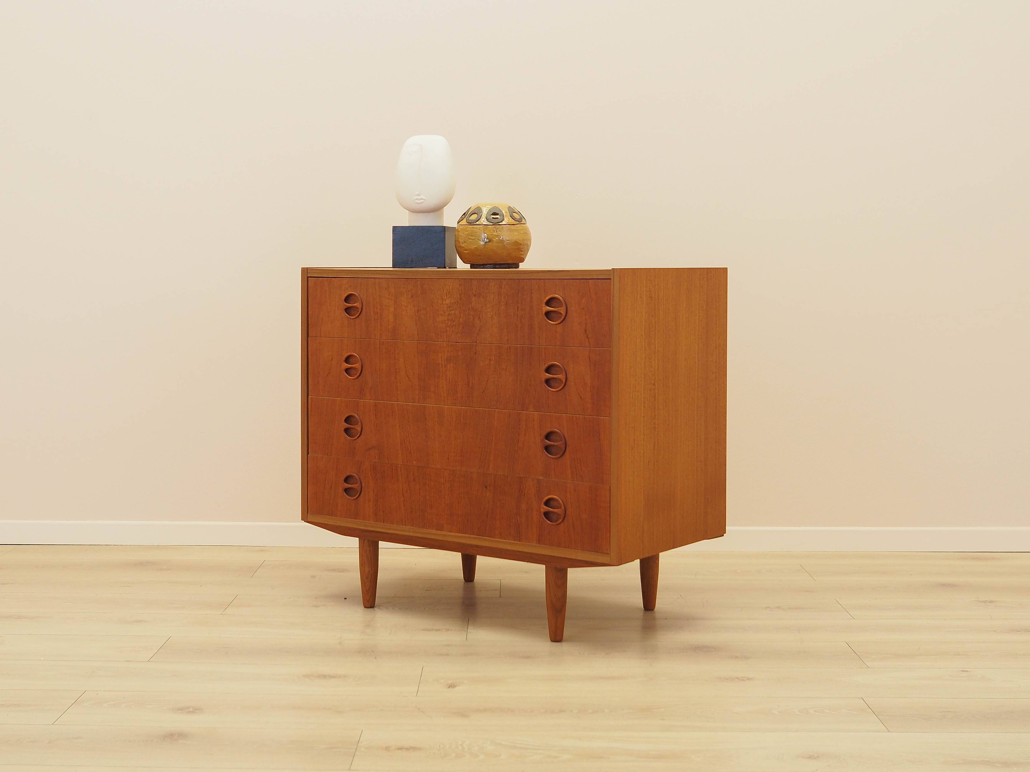 Commode en teck, design danois, années 1970, fabriquée au Danemark
