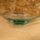 Old Empty Pocket Green & Transparent Crystal Cup Vintage #B087