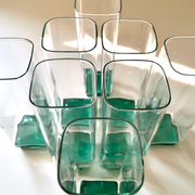 Set of 1970s glasses