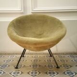 Rare Chair ball egg early 1950s Sputnik sputnik ball flesh